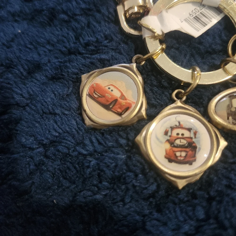 Vintage Disney Pixar Cars keychain is a merchandise item